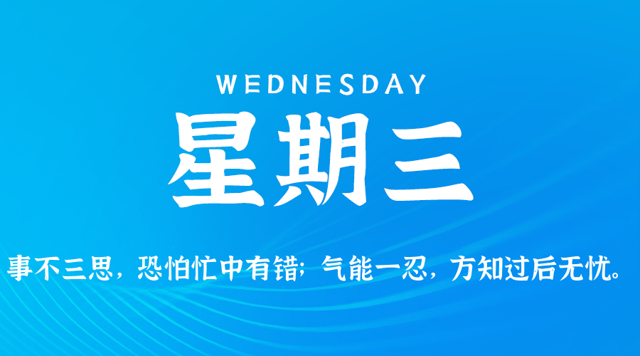 07月09日，星期三，在这里每天60秒读懂世界！